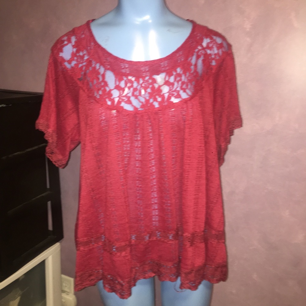 Free people maroon flowy top